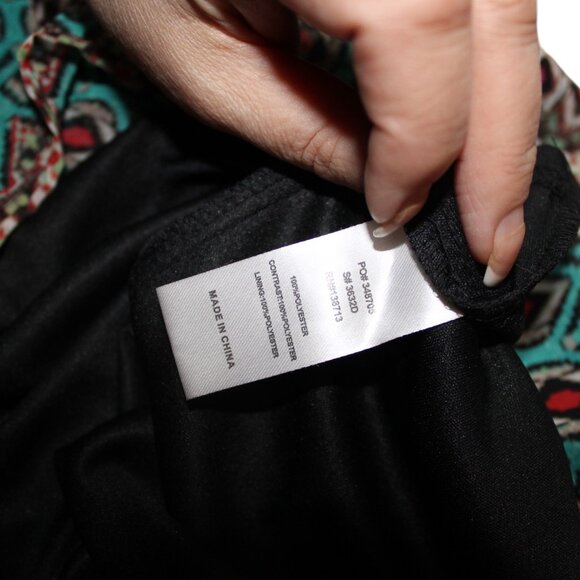 FALL SALE! Doe & Rae Maxi Dress COLORFUL GEOMETRIC PRINT S EUC - Picture 12 of 15